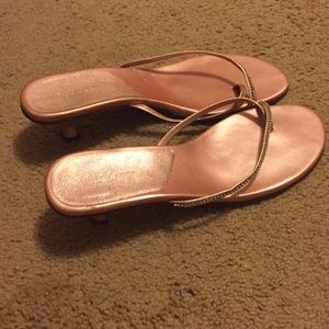 Size 9.5, pink dress sandals